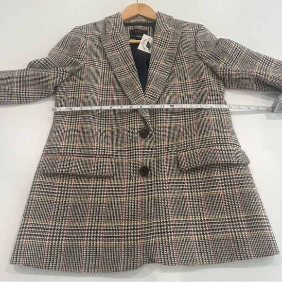 J. Crew Somerset Blazer in Glen Plaid English Wool Tailored Fitted | women’s 6T - Picture 14 of 15